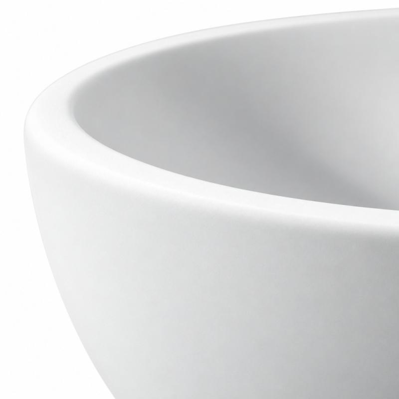 Solid S extra kleine waskom fontein Solid Surface rond 20 x 20 x 11 cm mat wit 1208852722